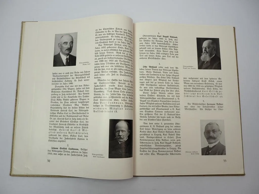 75 Jahre Zuckerfabrik Zeitz mbH Sachsen Anhalt Wilhelm Gütte 1933