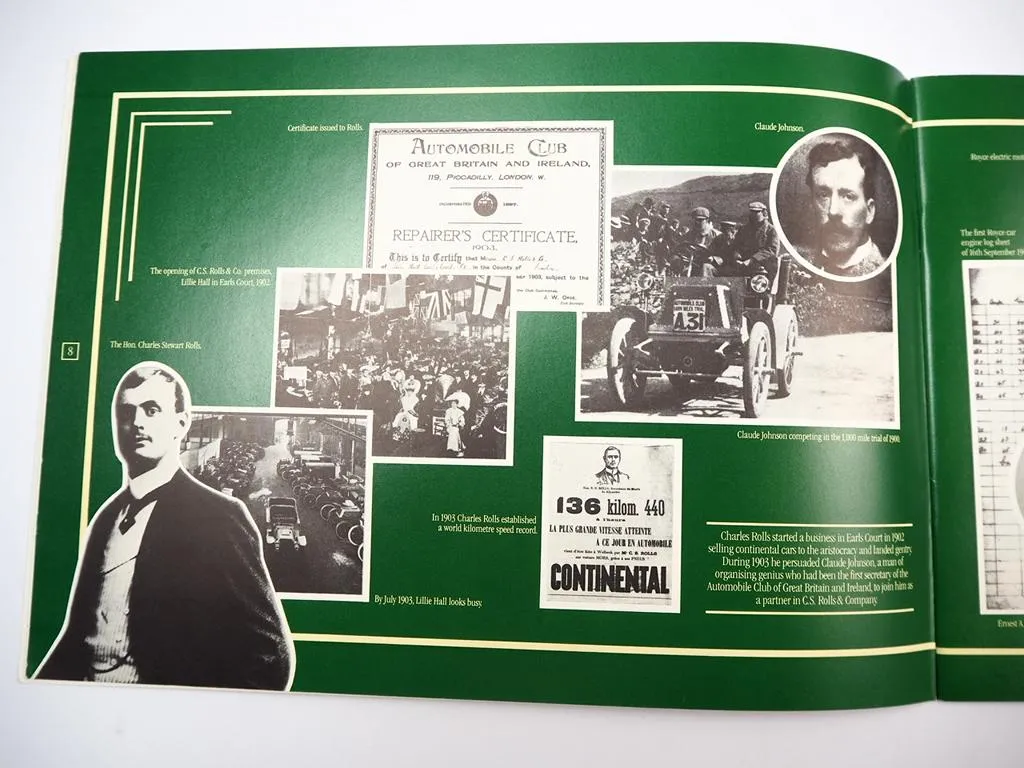 75 Years Rolls Royce A Commemorative Album Prospekt Brochure 1979 Englisch