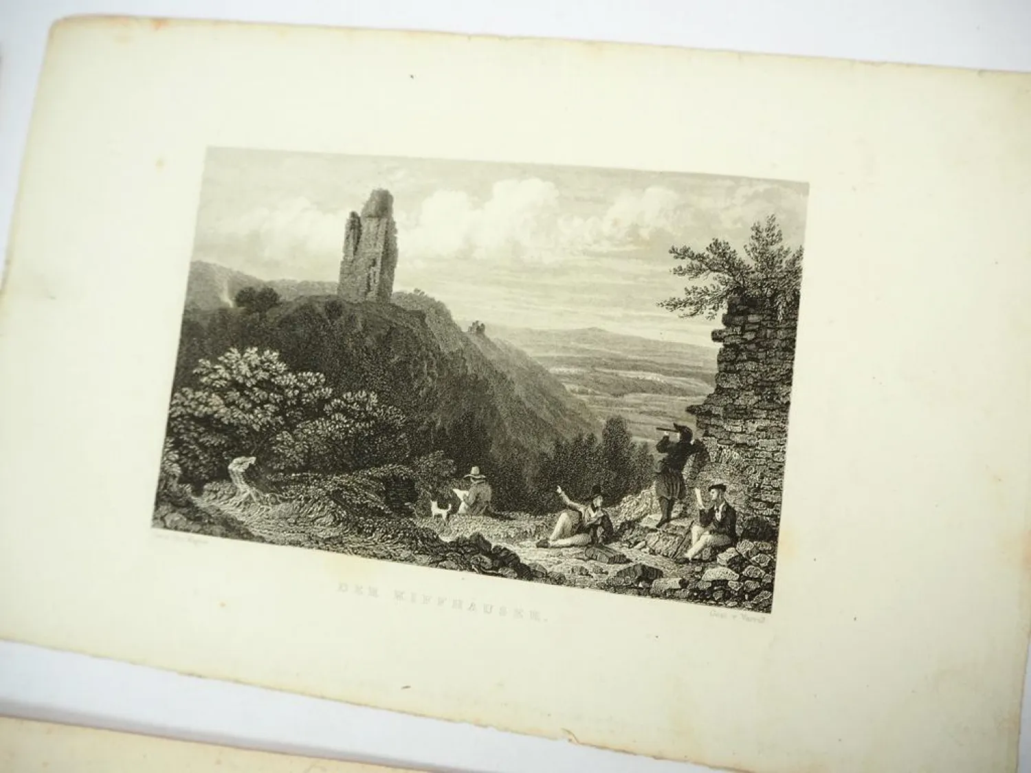 7x Stich oder Lithografie Thüringen gez. v. Otto Wagner ca. 1850