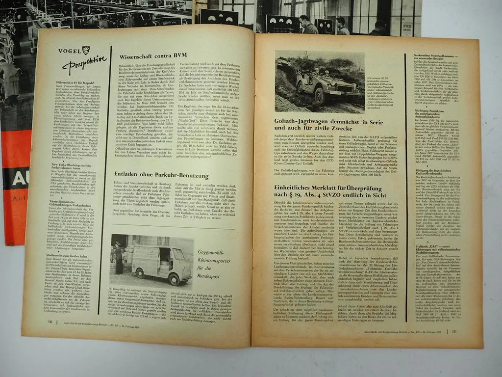7x Zeitschrift Auto-Markt Jahrgang 1958 PKW LKW Motorrad