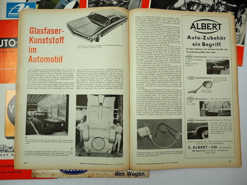 7x Zeitschrift Auto-Markt Jahrgang 1963 für PKW LKW Motorrad