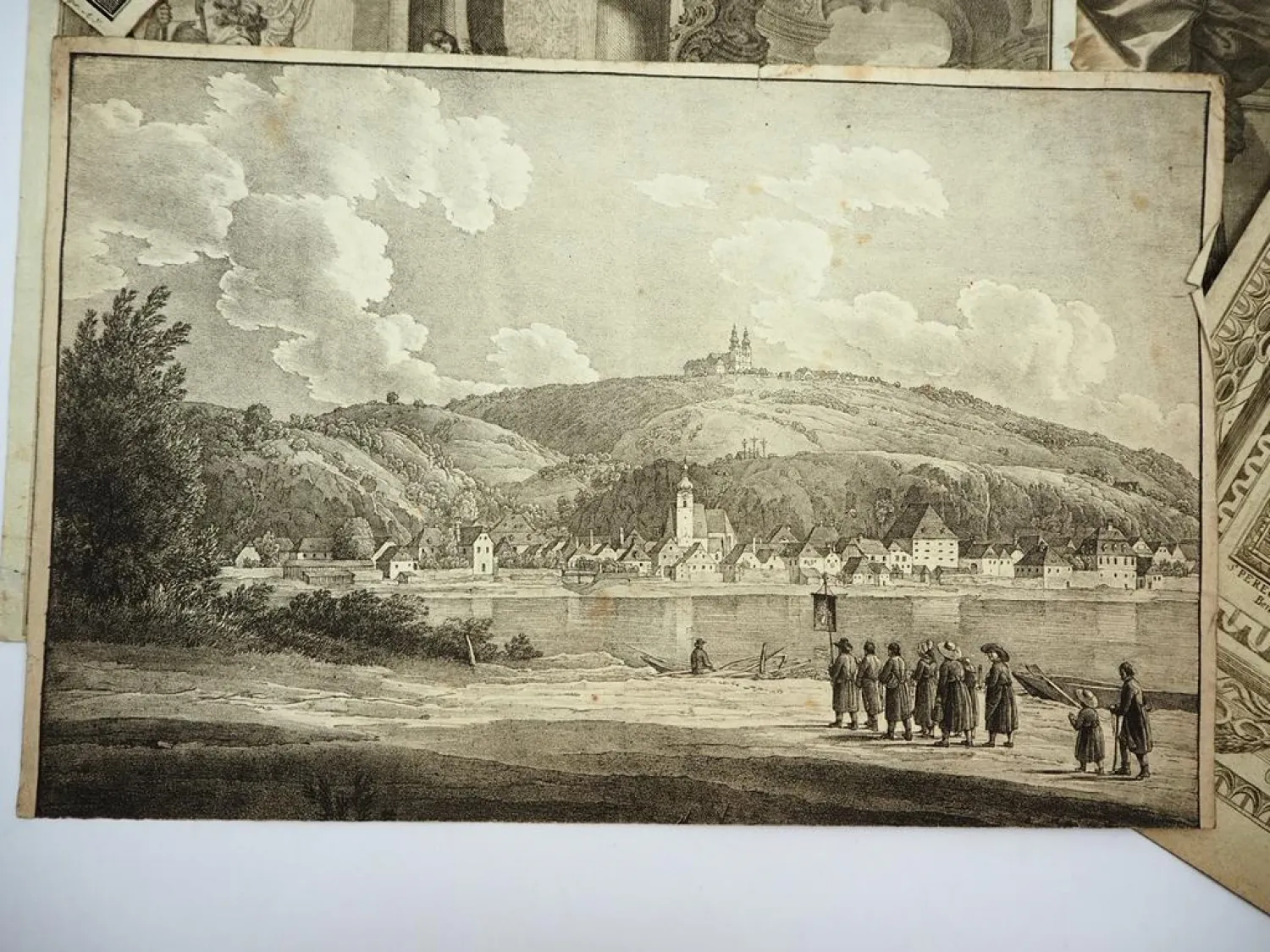 8 Kupferstiche und Radierungen ca. von 1600 bis 1900 verschiedene Motive
