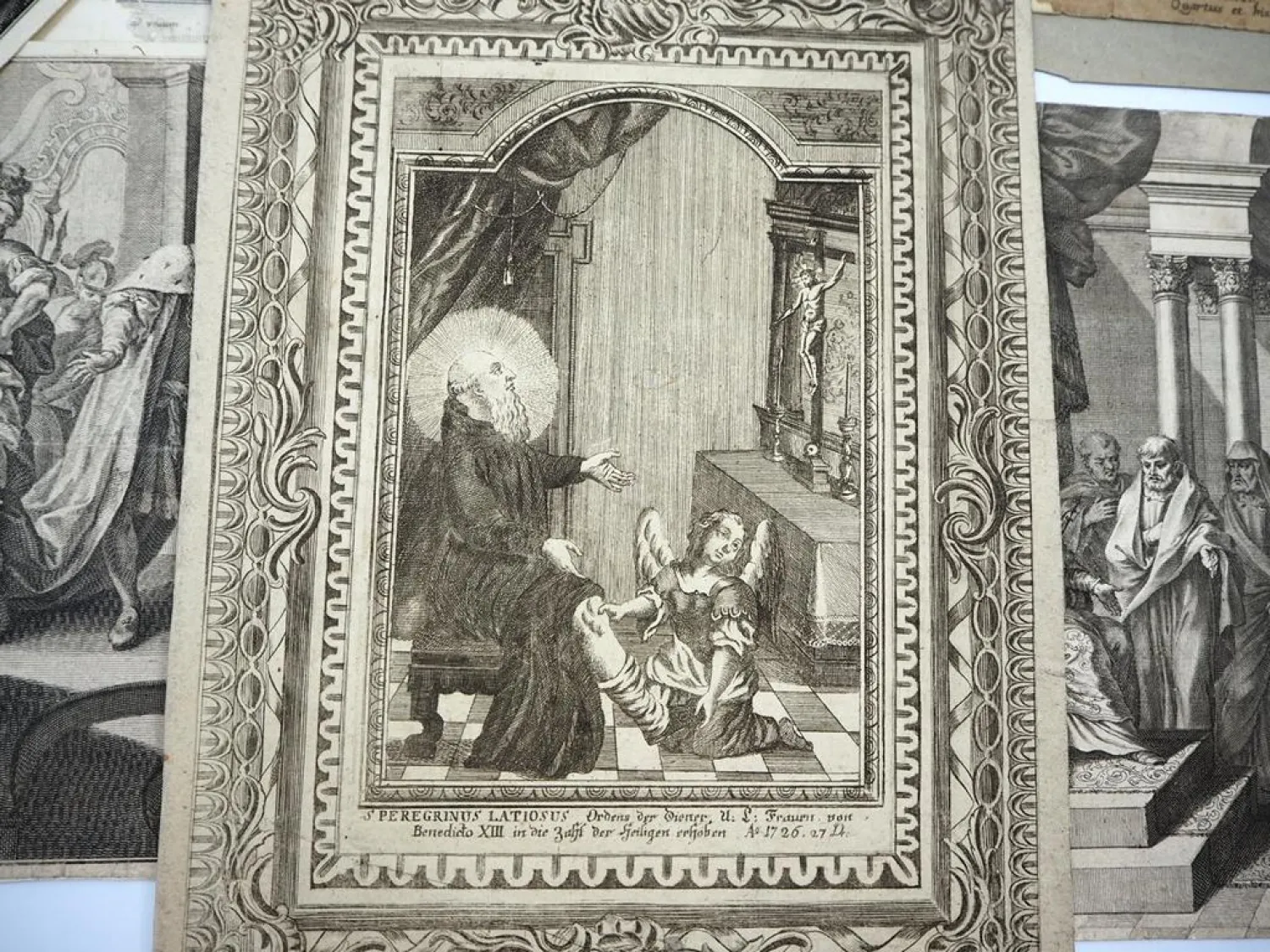 8 Kupferstiche und Radierungen ca. von 1600 bis 1900 verschiedene Motive