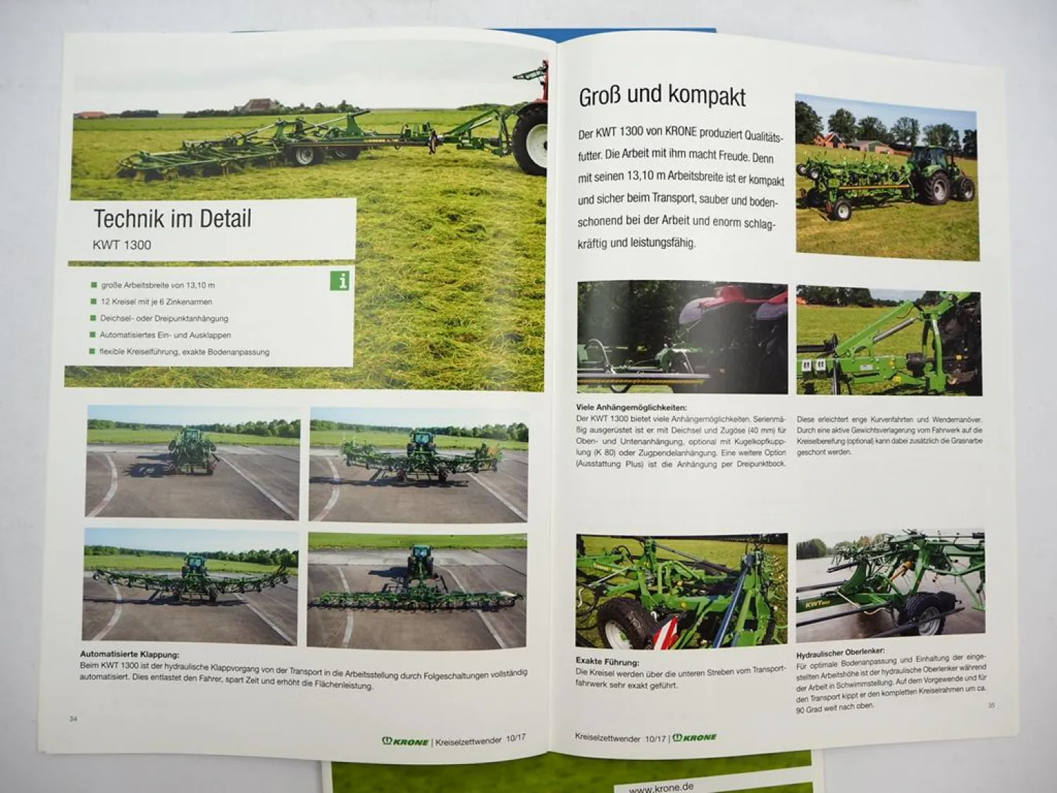 8x Original Prospekt Krone Landtechnik Mähwerke Presse 2015-19