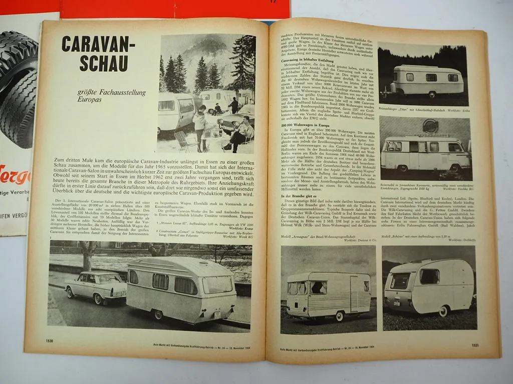 8x Zeitschrift Auto-Markt Jahrgang 1964 für PKW LKW Motorrad