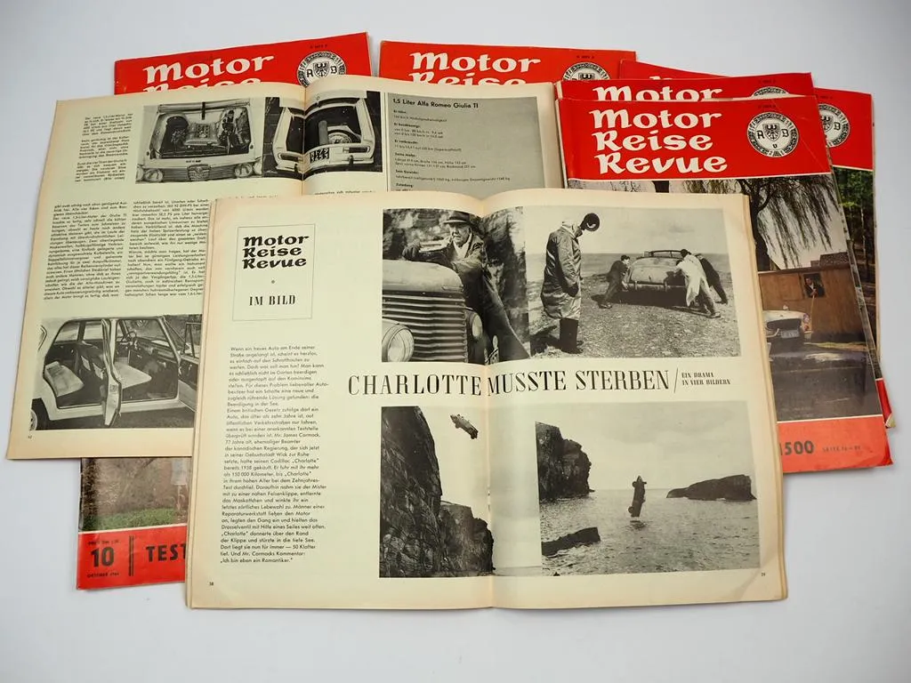 8x Zeitschrift Motor Reise Revue PKW 1963