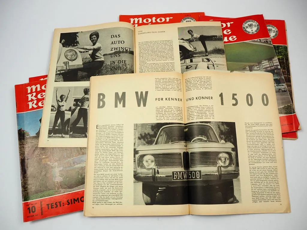 8x Zeitschrift Motor Reise Revue PKW 1963