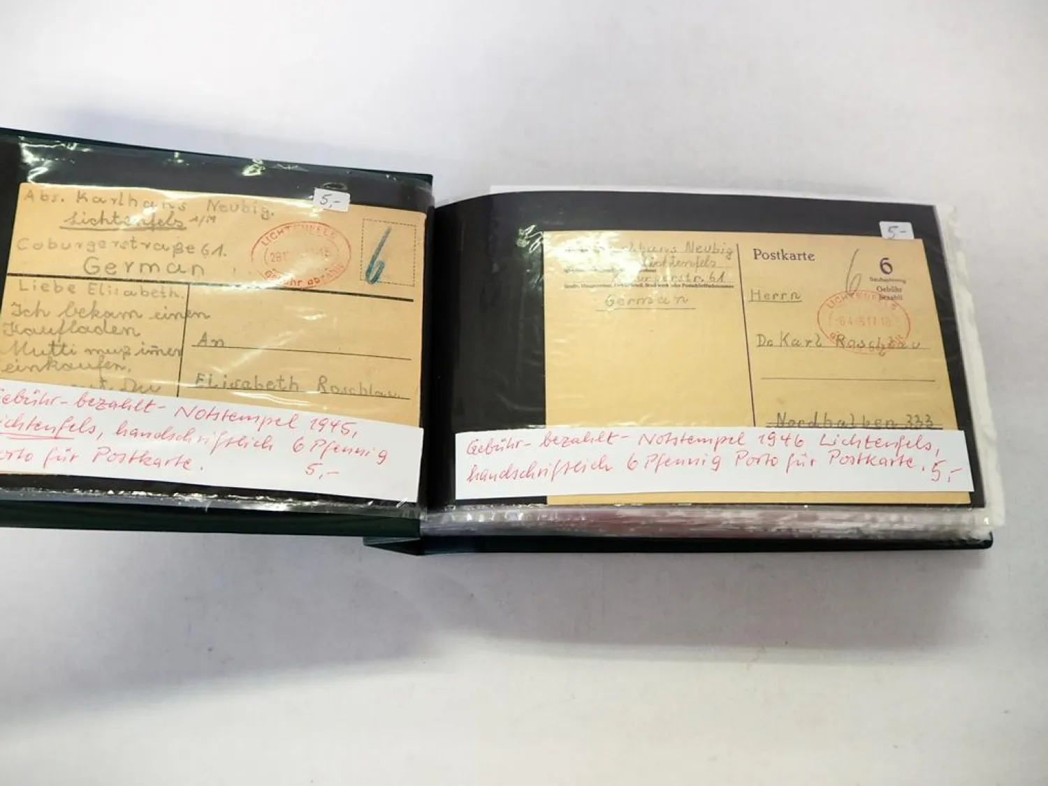 90 Heimatbelege Lichtenfels Oberfranken Briefe Briefmarken Postkarten 1920-2010