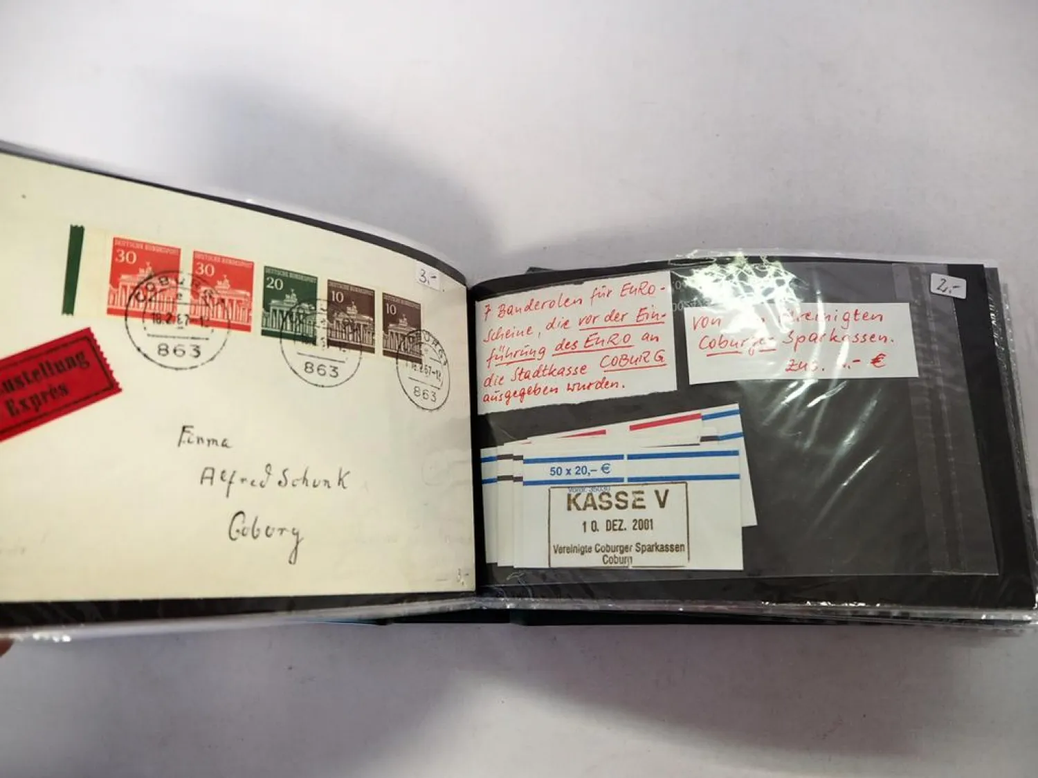 90 Heimatbelege Lichtenfels Oberfranken Briefe Briefmarken Postkarten 1920-2010