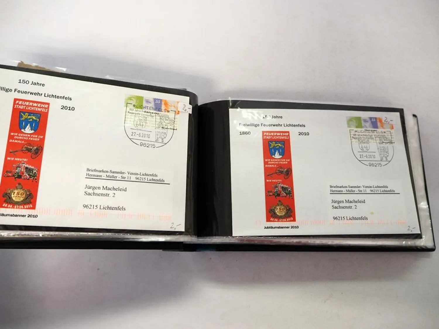 90 Heimatbelege Lichtenfels Oberfranken Briefe Briefmarken Postkarten 1920-2010