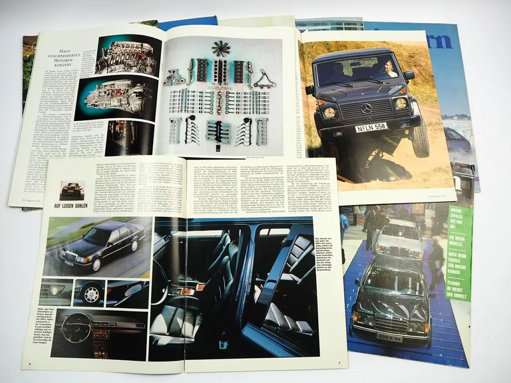 9x Mercedes Benz intern Zeitschrift für Mitarbeiter 1987 bis 1991
