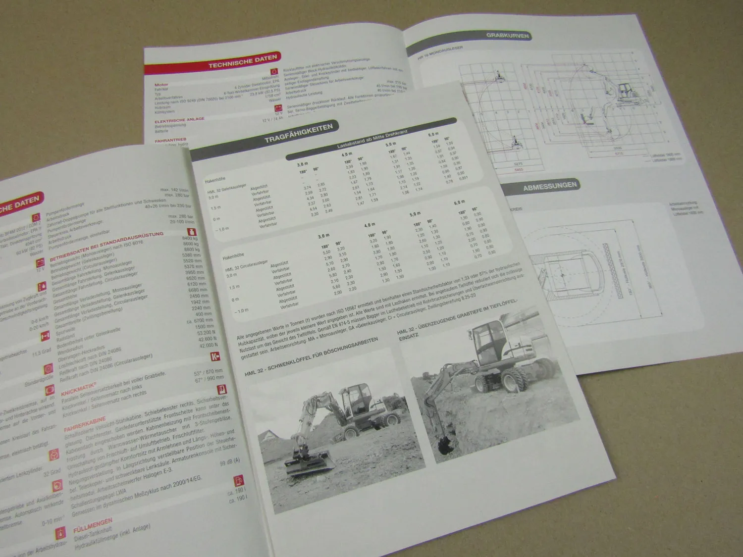 9x Prospekt Schaeff Terex HR 1.6 11 16 32 SKL 160 260824 834 HML 32