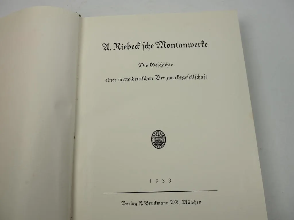 A. Ribecksche Montanwerke 1933 Geschichte Bergbau in Mitteldeutschland