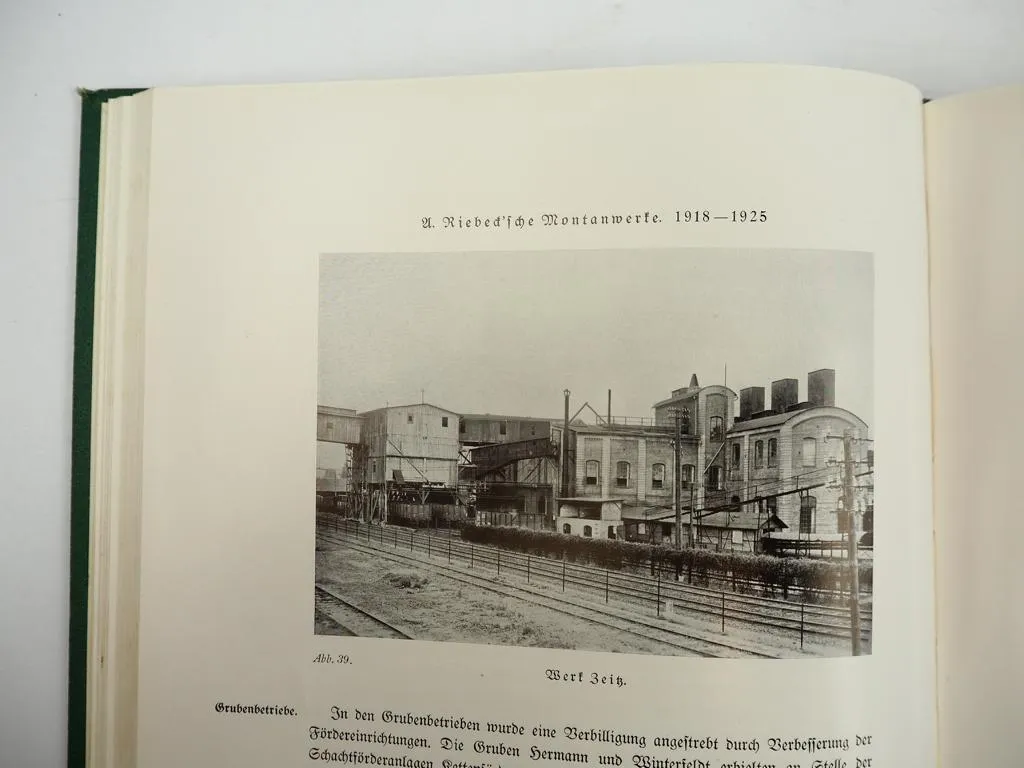 A. Ribecksche Montanwerke 1933 Geschichte Bergbau in Mitteldeutschland