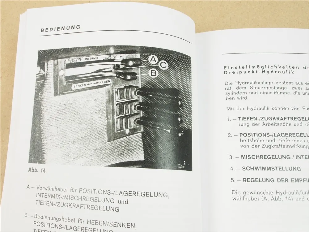 Massey Ferguson MF 1014 Traktor Betriebsanleitung