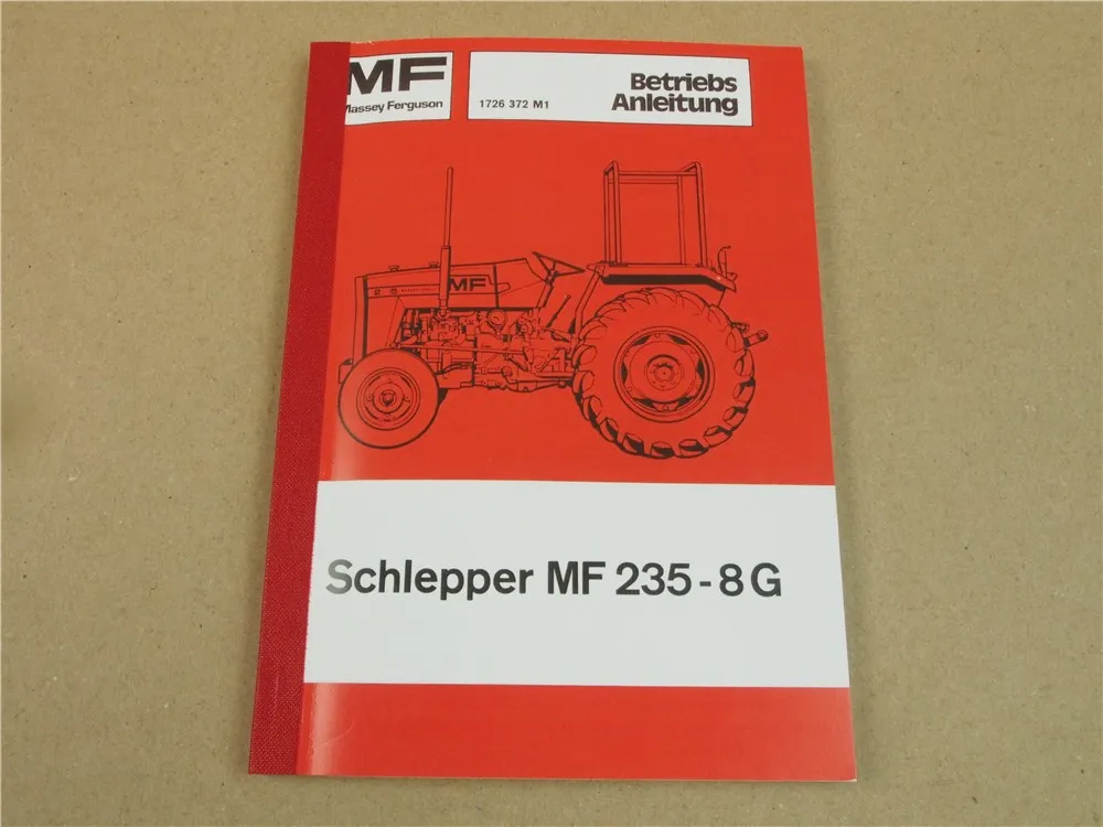 Massey Ferguson MF 235-8G Traktor Betriebsanleitung