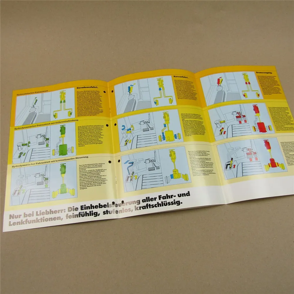 5x Prospekt Liebherr Ausrüstung Seilwinden für Planierraupen Techn Info 80/90er
