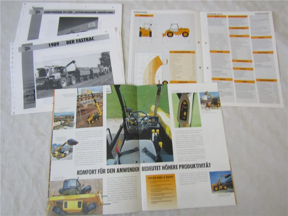 11 Prospekte und Präsentation JCB 530-70 540-170 520-50 Teleskopen Radlader 2002