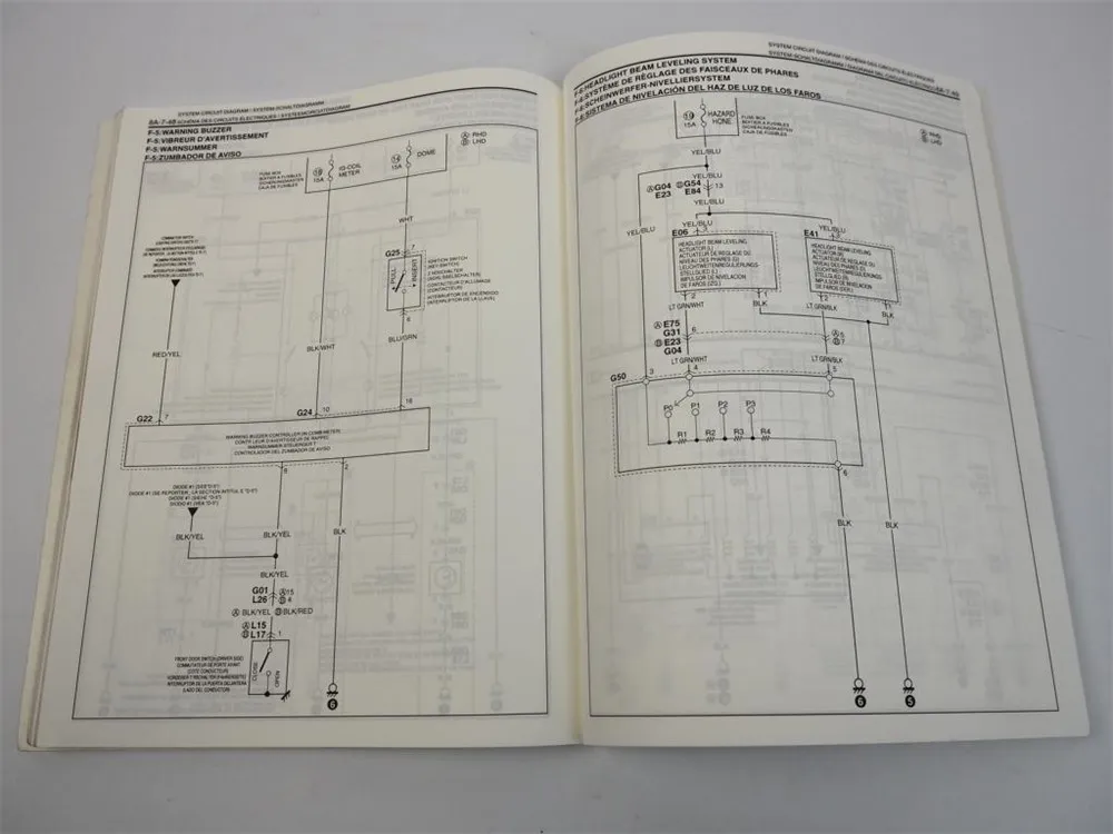 SUZUKI JIMNY SN413 2000 elektrische Schaltpläne Wiring Manual 99512-81A10-015
