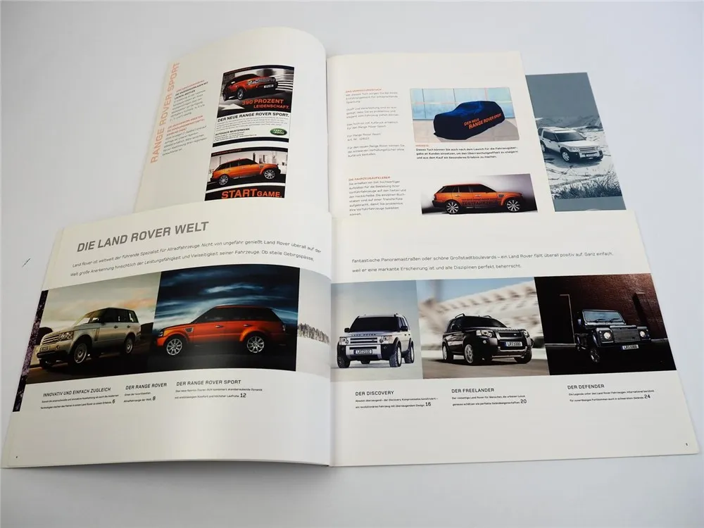 Land Rover Range Rover Range Rover Sport Prospekt 2006 + Gesamtprogramm