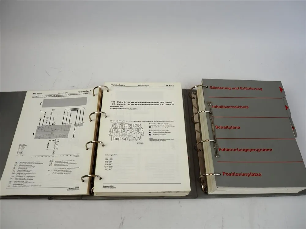 Seat Toledo Leon 2000 2001 2002 2003 2004 Stromlaufpläne Schaltpläne Fehlersuche