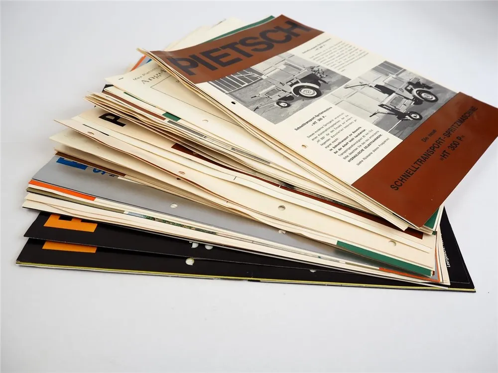 Pietsch Spritzmaschine Tankspritzgeräte Straßenbau Sammlung Prospekte Preisliste