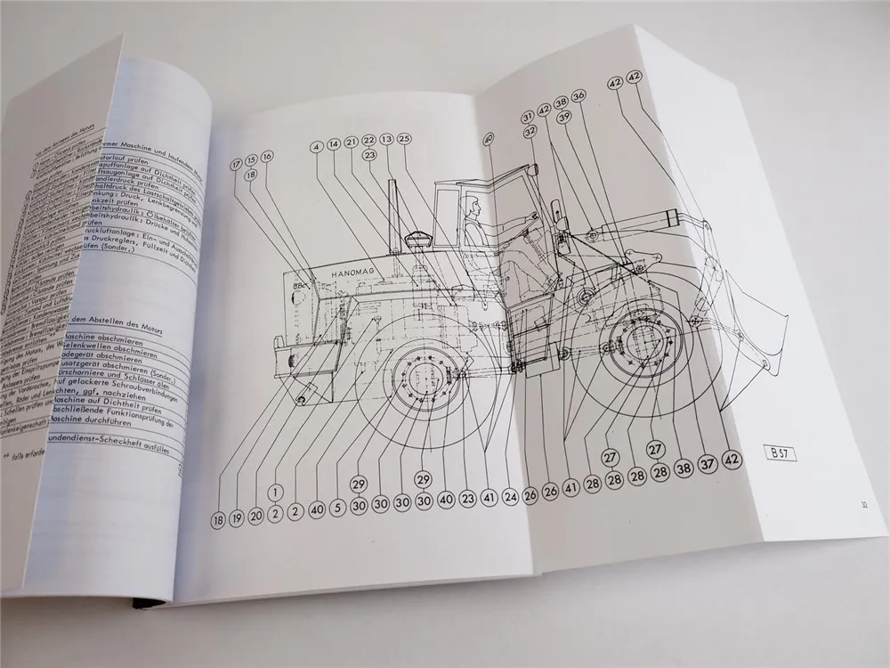 Massey Ferguson MF 33B Hanomag B8c Betriebsanleitung Bedienungsanweisung