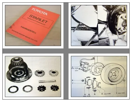 Toyota Starlet P6 KP60 Werkstatthandbuch 1978 Reparaturanleitung