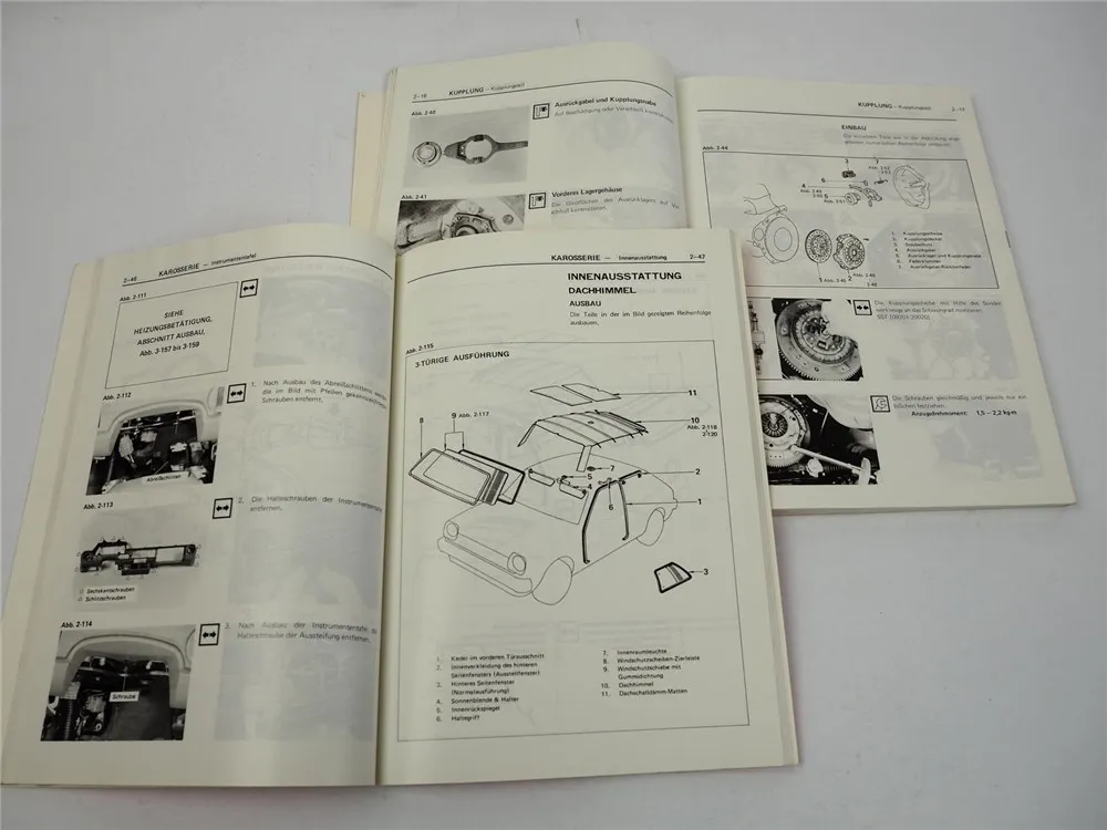 Toyota Starlet P6 KP60 Werkstatthandbuch 1978 Reparaturanleitung