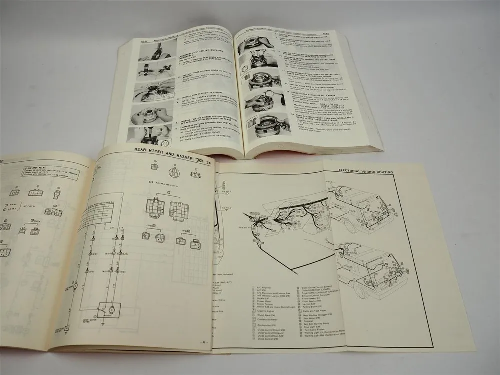 Toyota Tercel AL 21 25 1986 Repair Manual Wiring diagrams Reparaturanleitung
