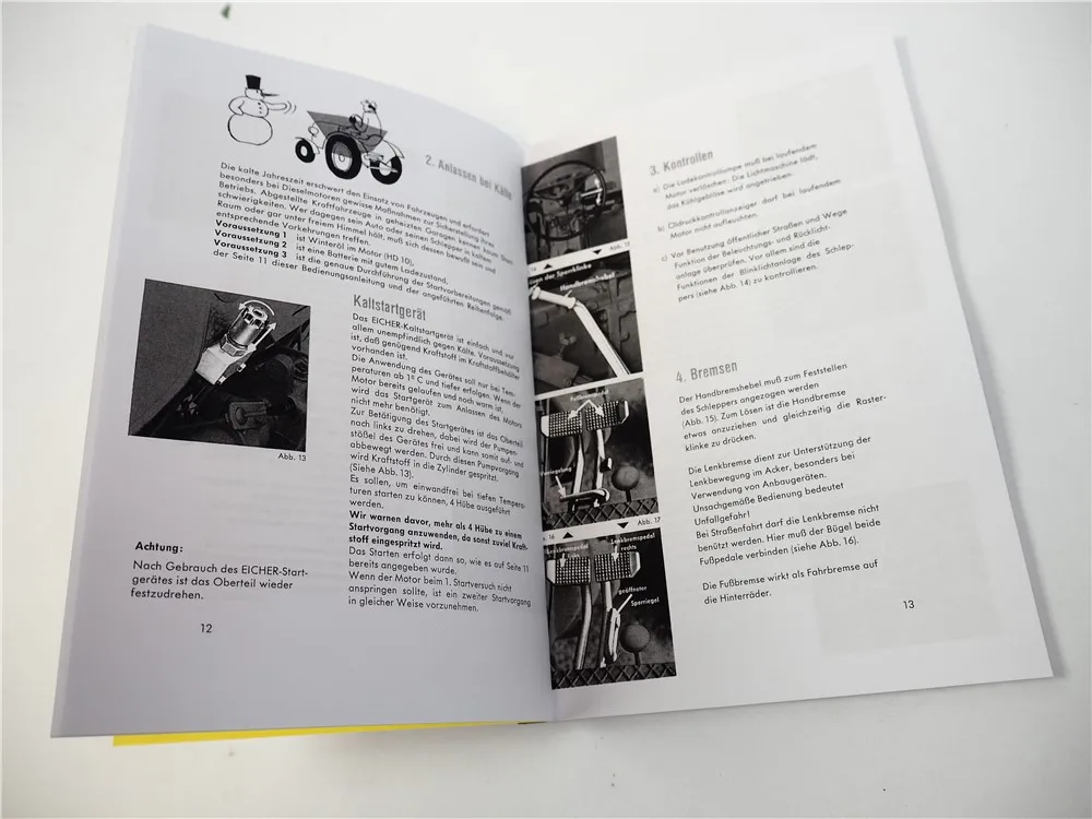 Eicher EM 200 Tiger Betriebsanleitung Wartungsanleitung 28 PS Schlepper