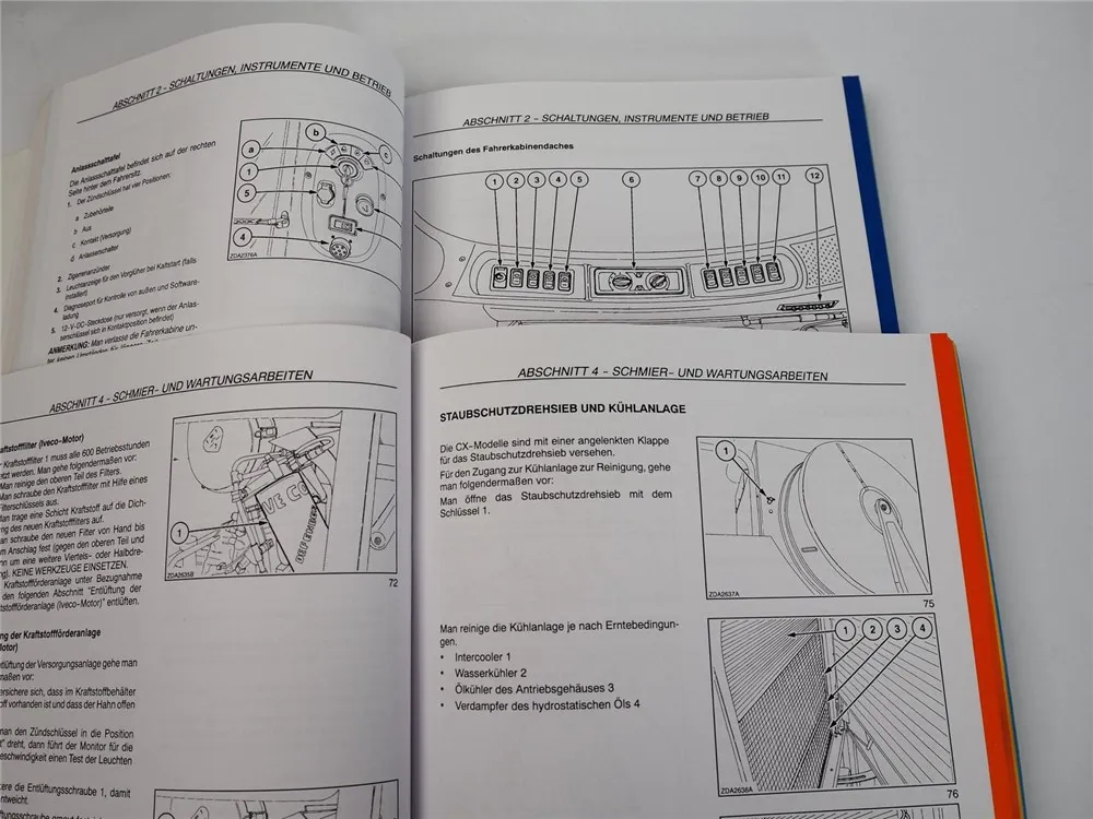 New Holland CX720 740 760 780 820 840 860 880 Mähdrescher Betriebsanleitung 2004