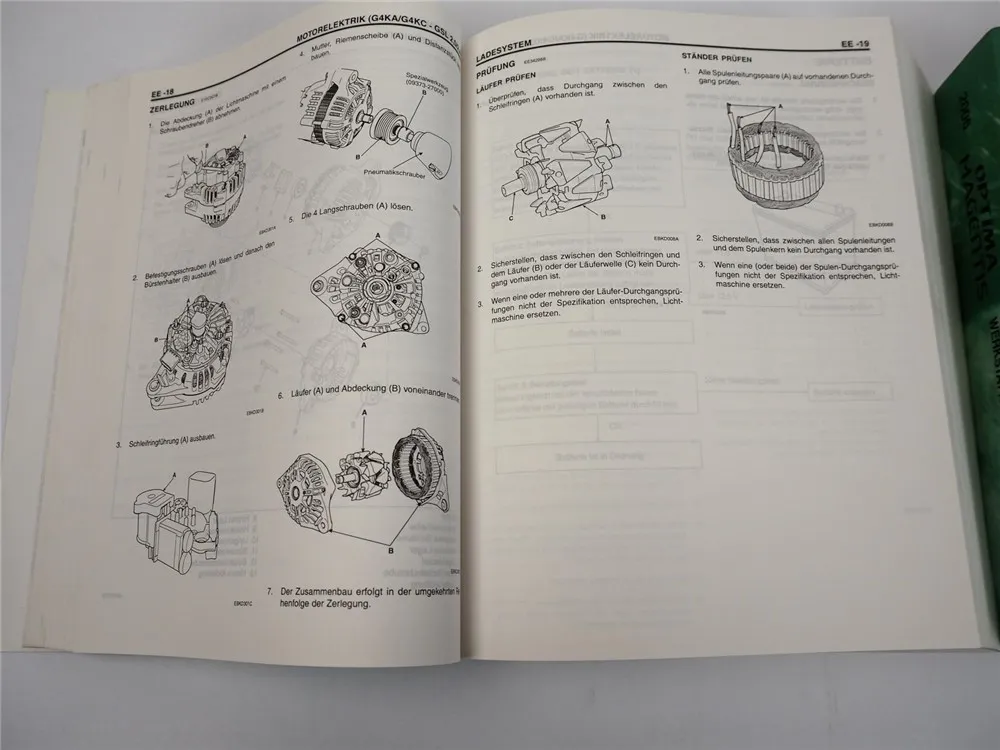 Werkstatthandbuch KIA Magentis 2006 MG 2.0 2.4 2.7 Reparaturanleitung Schaltplan