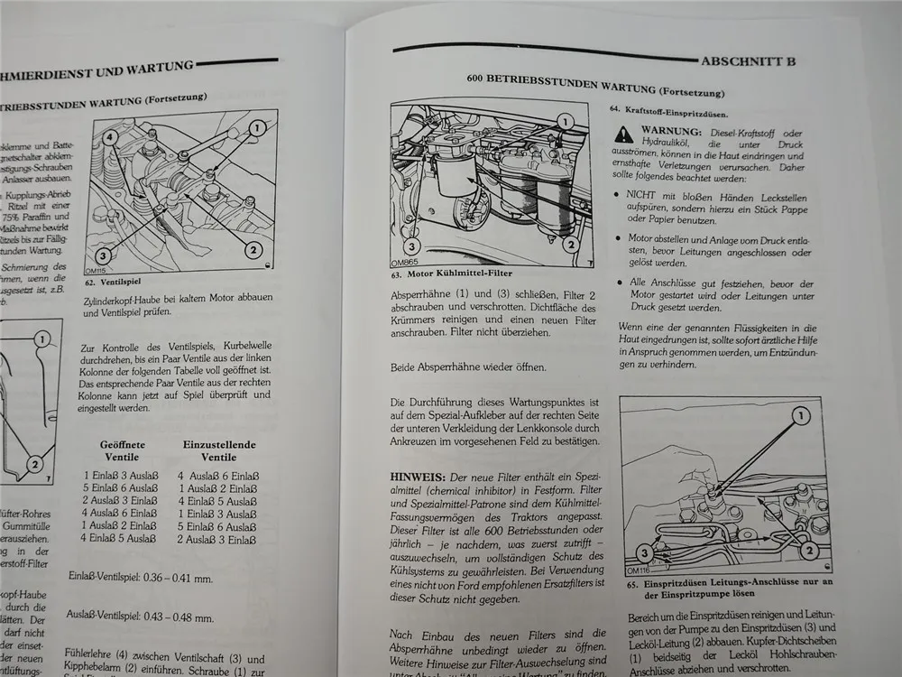 Ford 7810 Bedienungsanleitung Betriebsanleitung Traktor Stand 1990