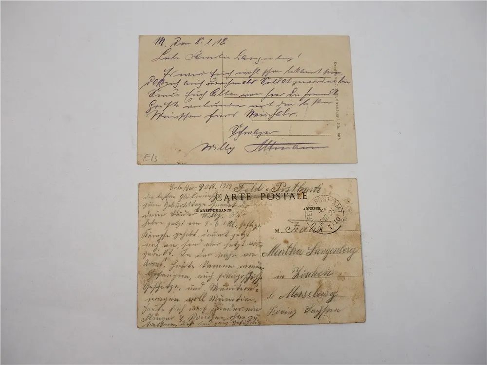 2 Ak Mutzig Elsass 1918 und Folembray La Gare Bahnhof 1914 Frankreich