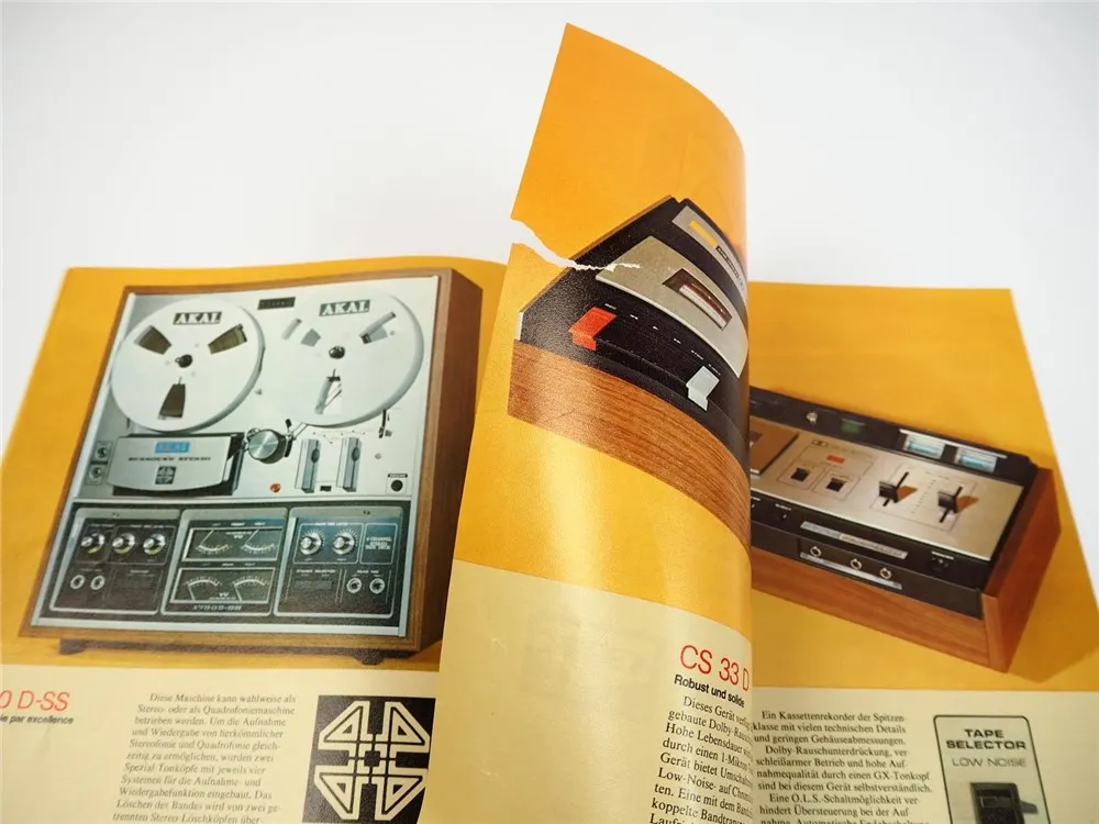 AKAI Audio Hifi Programm 1975 GX Tonband Geräte Kassettenrecorder Receiver