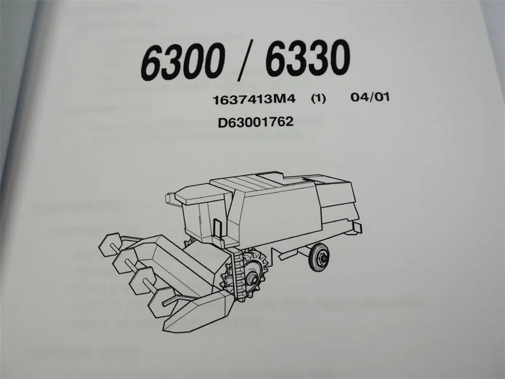 Fendt 6300 6330 Mähdrescher Ersatzteilkatalog Spare parts list