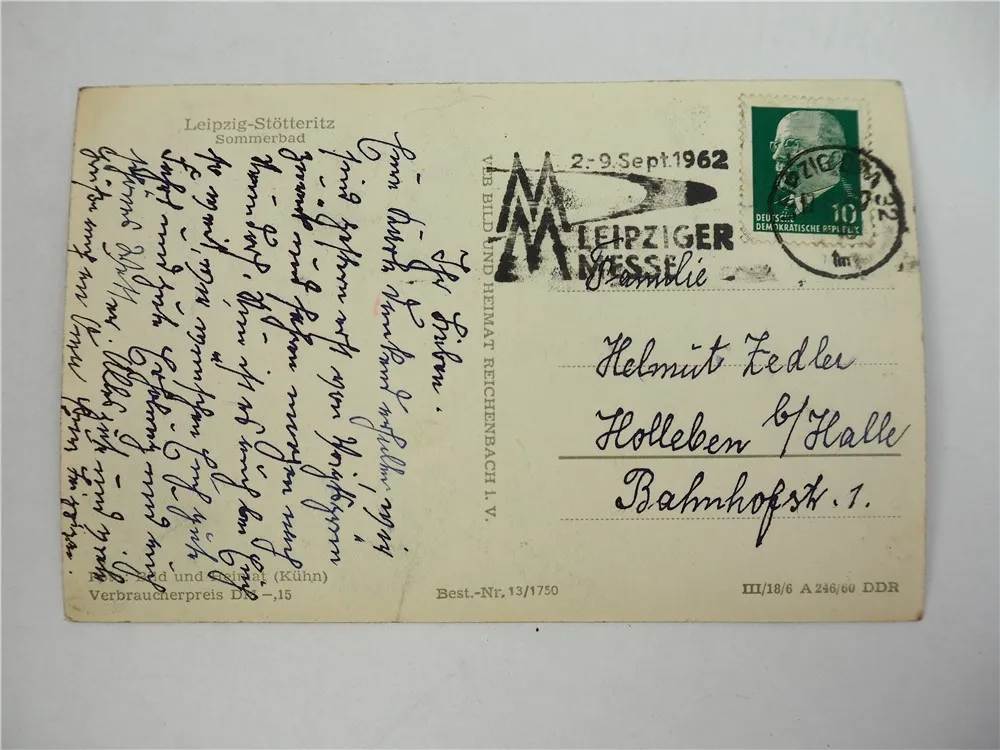 Foto AK Leipzig Stötteritz Sommerbad Südost ca. 1960