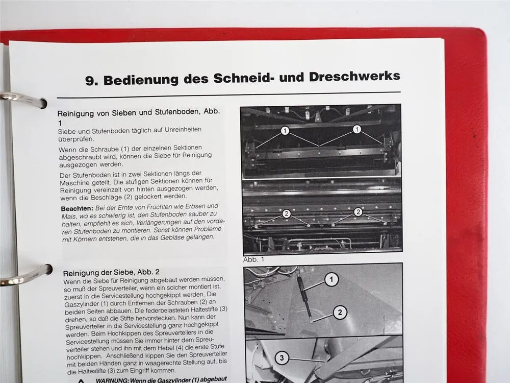 Massey Ferguson MF 7256 7272 7274 7278 Mähdrescher Betriebsanleitung 2003