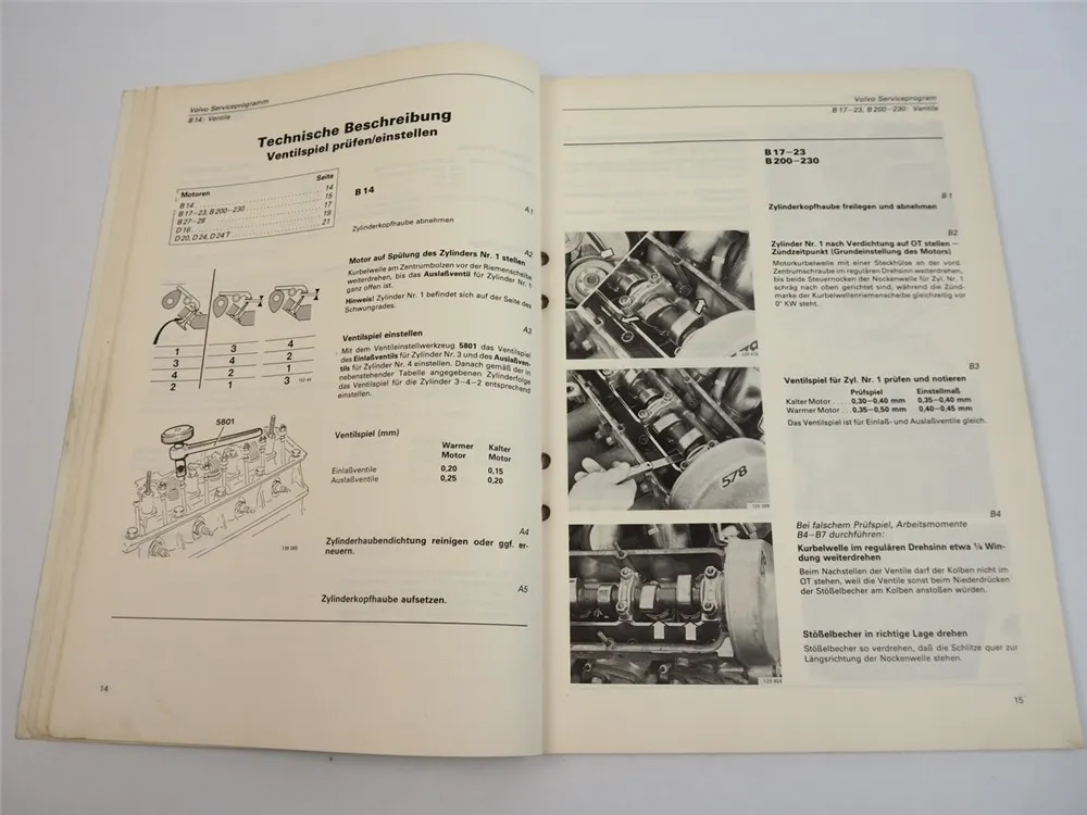 Volvo 240 260 340 360 740 760 780 ab 1975 Serviceprogramm 1984