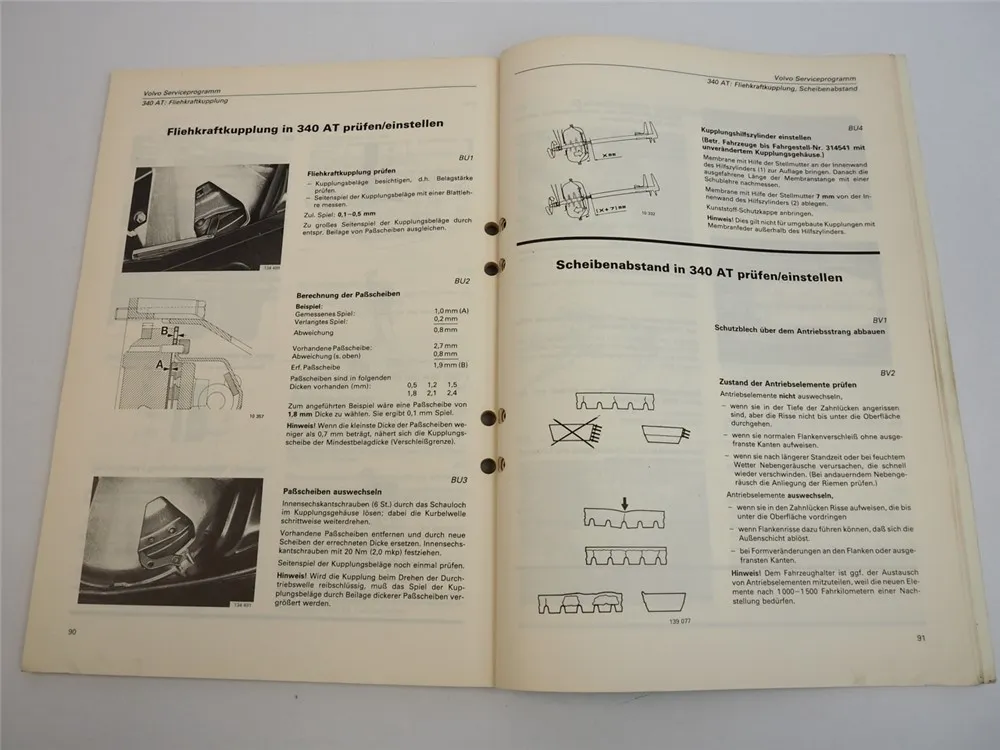 Volvo 240 260 340 360 740 760 780 ab 1975 Serviceprogramm 1984