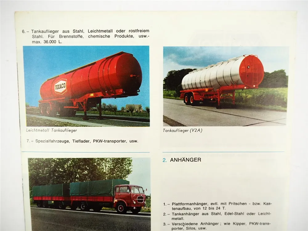 Van Hool Omnibus Linienbus Reisebus Sattelauflieger Prospekt 1969