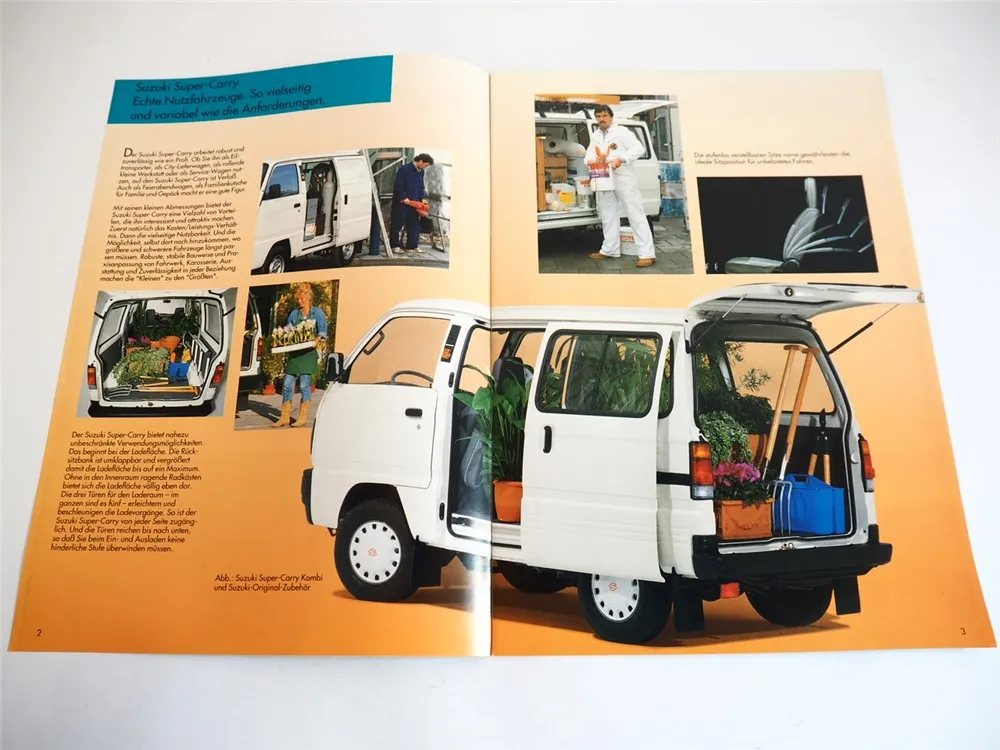 Suzuki Super Carry PKW Transporter Lieferwagen Prospekt 1993