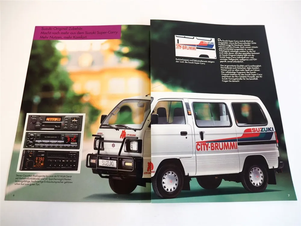 Suzuki Super Carry PKW Transporter Lieferwagen Prospekt 1993