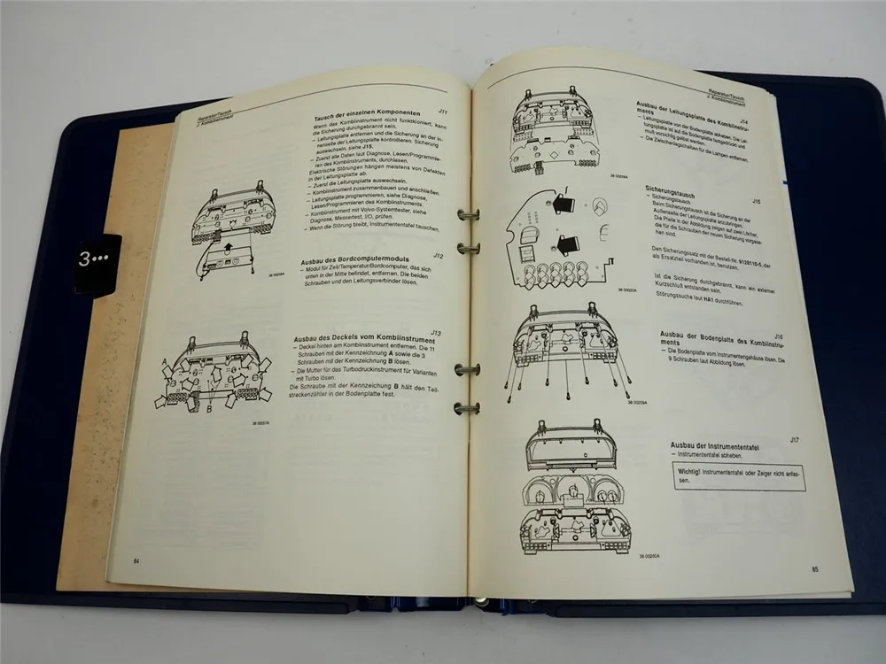 Volvo 850 ab 1996 Kombiinstrument VDO Servicehandbuch Werkstatthandbuch