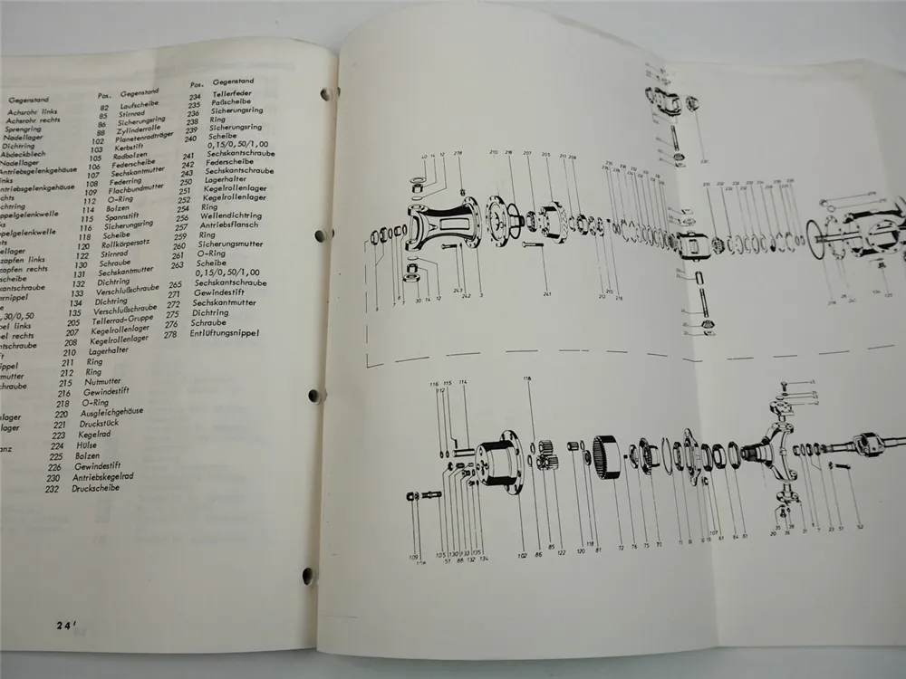 Fendt Favorit 600 LS FWA 280 TL 0521 Schlepperlenkachse Werkstatthandbuch 1980