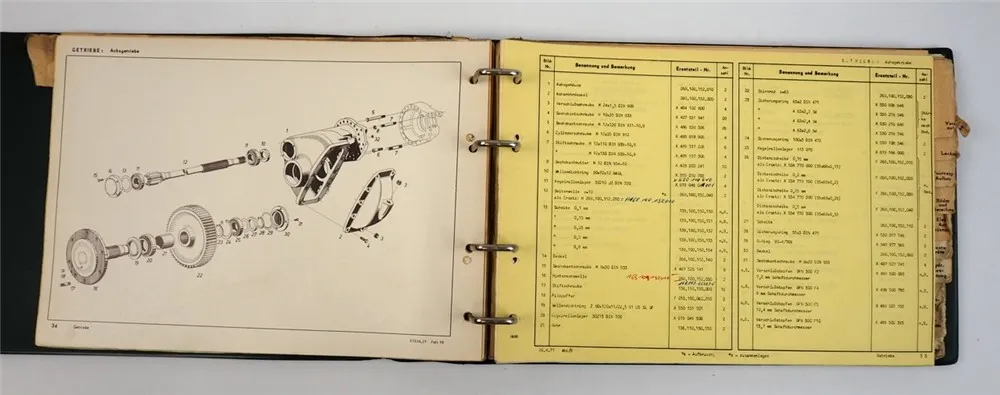 Fendt TS65 TS 65 Baggerlader Typ 269 Ersatzteilkatalog 1970 / 1976