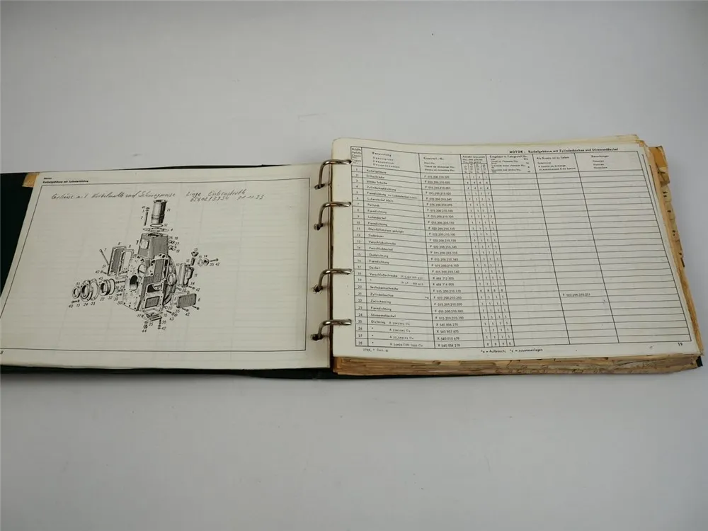 Fendt F15 F15G F15G6 F15GH F15H6 Schlepper 15 PS Ersatzteilkatalog ab 1965