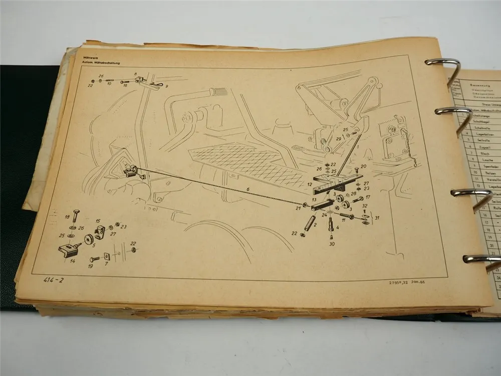 Fendt F15 F15G F15G6 F15GH F15H6 Schlepper 15 PS Ersatzteilkatalog ab 1965