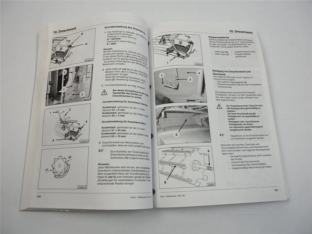 Fendt 5180C Mähdrescher Betriebsanleitung Bedienung Wartung 2004